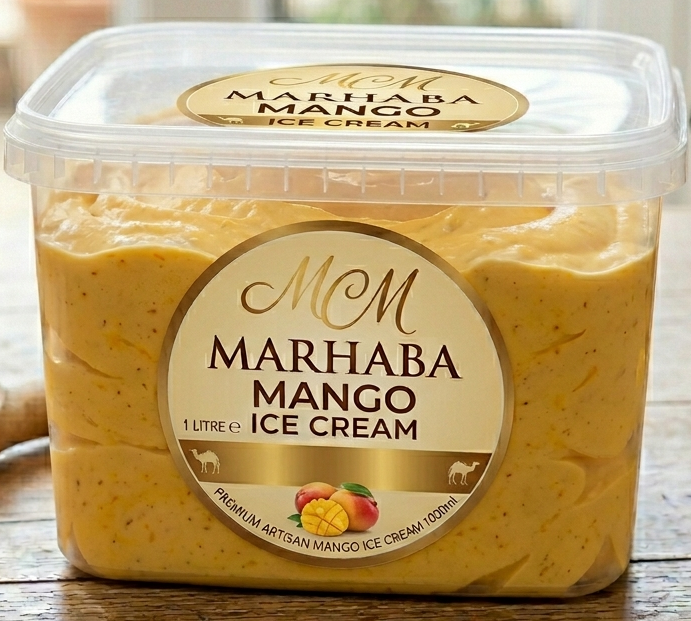 Premium Mango Camel Milk Ice Cream